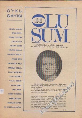 Oluşum Aylık Sanat ve Düşün Dergisi Öykü Sayısı - 10 /11 - 52 - 53 4 A