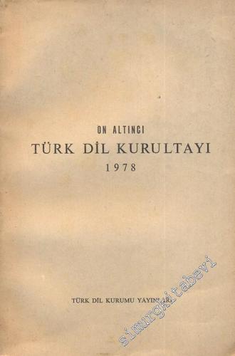 On Altıncı Dil Kurultayı 1978 -        1979