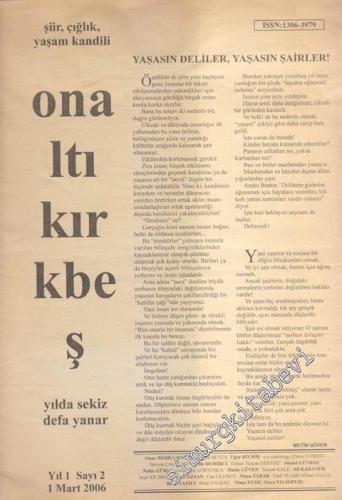 Onaltı Kırkbeş Günlük Edebiyat, Kültür Dergisi - Sayı: 2 1 Mart