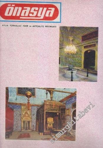 Önasya Aylık Türkoloji Fikir ve Aktüalite Mecmuası - Sayı: 31   Cilt: 3  Yıl: 3  Mart 1968