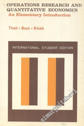 Operations Research and Quantitative Economics: An Elemantary Introduc