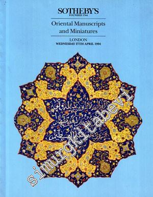 Oriental Manuscripts and Miniatures ( Sotheby's ) -