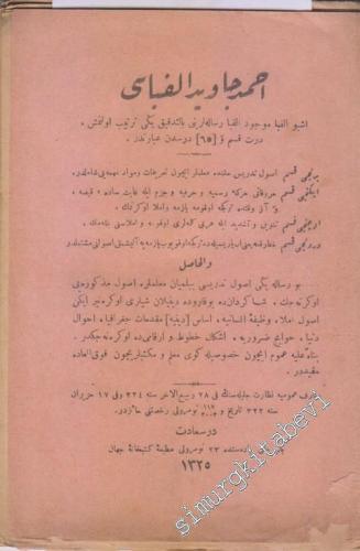 OSMANLICA Ahmed Cavid Elifbası -