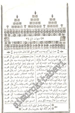 OSMANLICA: Divan - ı Beliğ -