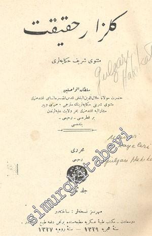 OSMANLICA: Gülzar - ı Hakikat 3. Cilt -