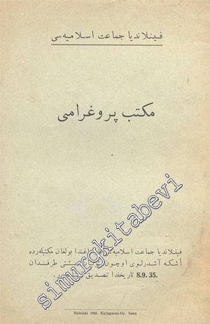 OSMANLICA: Mektep Programı -        1935