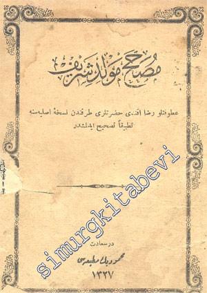 OSMANLICA: Musahhah Mevlid - i Şerif