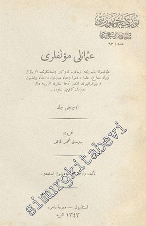 OSMANLICA: Osmanlı Müellifleri, Cilt 3