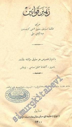OSMANLICA: Rehber - i Kavanin -