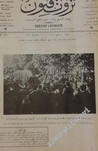 OSMANLICA: Servet - i Fünun, Sayı: 1093 - 1118; Yıl: 3 Mayıs - 25 Teşrin-i evvel -     36