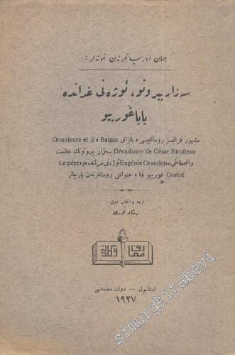 OSMANLICA: Sezar Birotto [ Cezar Birotteau ], Öjeni Grande [ Eugenie G
