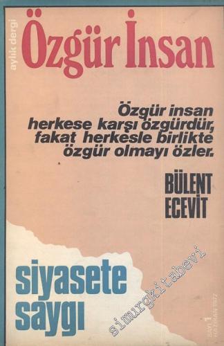 Özgür İnsan - Aylık Dergi - Sayı: 1, Haziran 1972