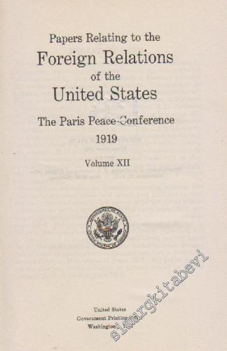 Papers Relating To The Foreign Relations Of The United States The Pari