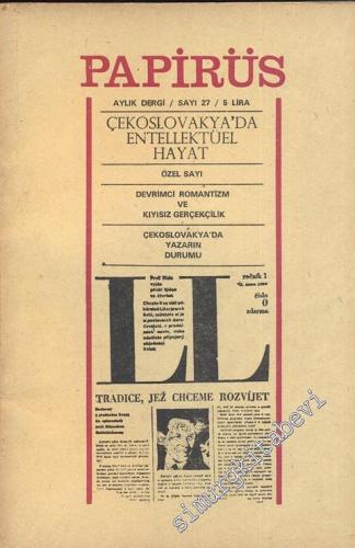 Papirüs Aylık Dergi - Çekoslavakya'da Entellektüel Hayat Özel Sayısı -