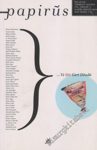 Papirüs Dergisi Aylık Edebiyat Seçkisi - Sayı: 1      Kasım - Aralık