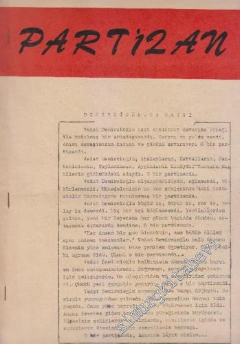 Partizan Dergisi - Sayı: 1 Mayıs