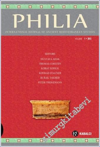Philia: International Journal Of Ancient Mediterranean Studies  - Volume: 1       2016