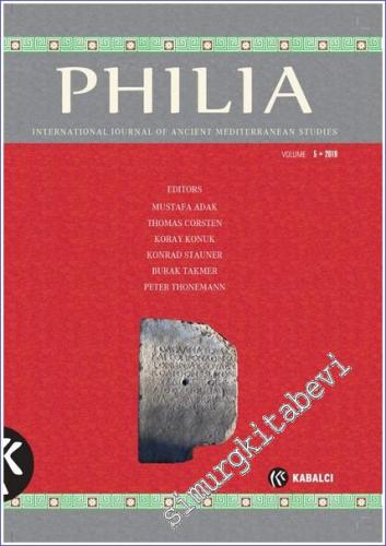 Philia: International Journal Of Ancient Mediterranean Studies  - Volume: 5