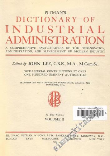 Pitman's Dictionary of Industrial Administration 2
