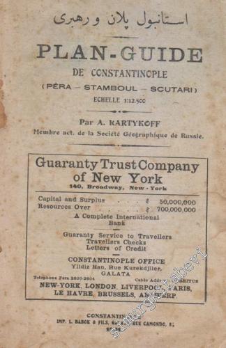 Plan - Guide de Constantinople (Péra, Stamboul, Scutari) -