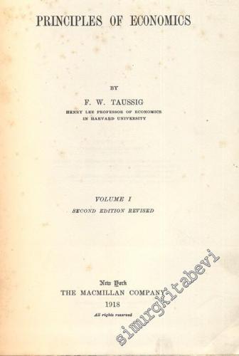 Principles of Economics: Volume 1 -