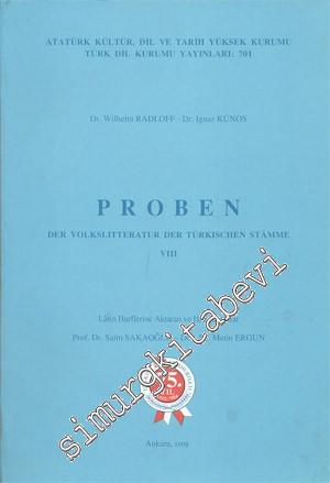 Proben: Der Volkslitteratur der Türkischen Stämme VIII -        1998
