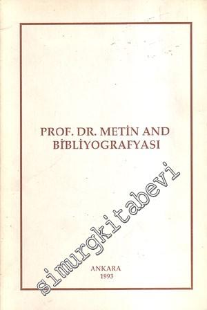 Prof. Dr. Metin And Bibliyografyası -        1993