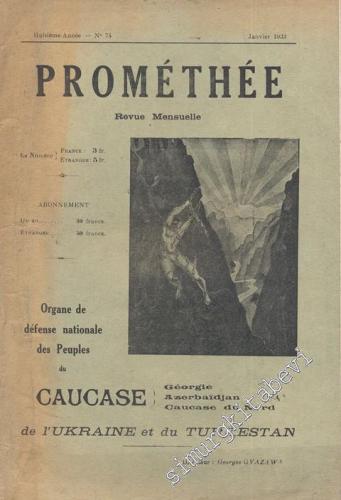 Prométhée - Organe de défense nationale des  Peuples du Caucase de l'Ukraine et du Turkestan -