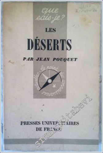 Que Sais - Je - Les Déserts -        1951