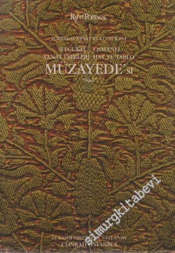 Raffi Portakal Selçuklu Osmanlı Sanat Eserleri Tablo ve Hat Müzayedesi (22 Kasım 1992) -        1992