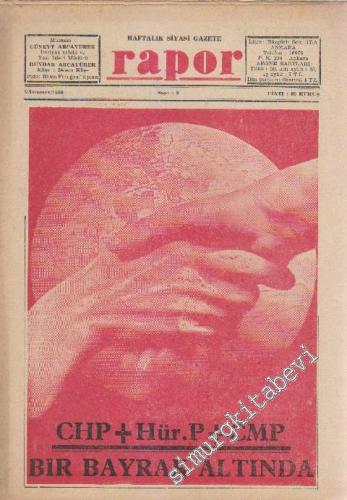 Rapor Haftalık Siyasi Gazete - Sayı: 8      Temmuz