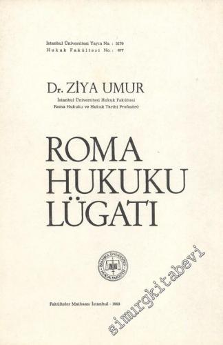 Roma Hukuku Lügatı -