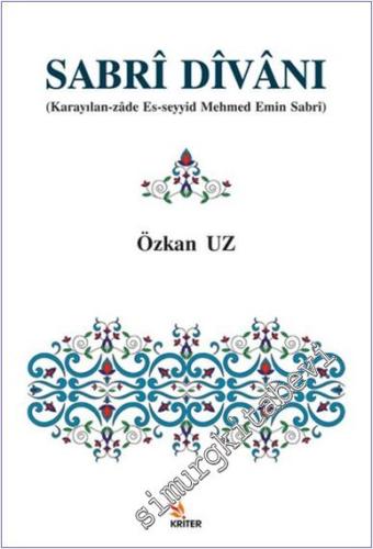 Sabrî Dîvânı - Karayılan-zâde Es-seyyid Mehmed Emin Sabrî -        2025
