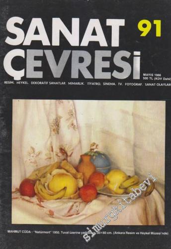 Sanat Çevresi Aylık Sanat Dergisi - Resim, Heykel, Dekoratif Sanatlar, Mimarlık, Tiyatro, Sinema, TV, Fotoğraf, Sanat Olayları - Dosya: Mahmut Cüda - “Natürmort” 1950. Tuval Üzerine Yağlıboya. 50 X 60 cm. (Ankara Resim ve Heykel Müzesi'nde) - Sayı: 91