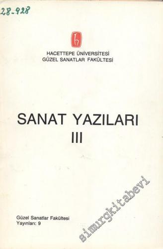 Sanat Yazıları: 3 -