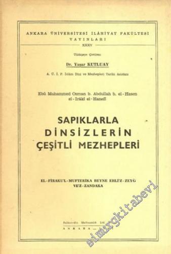 Sapıklarla Dinsizlerin Çeşitli Mezhepleri -        1962