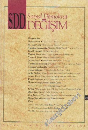 SDD Sosyal Demokrat Değişim Siyasi ve Kültürel Dergi  - 96 / 2      Mayıs / Haziran 1996