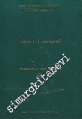Sicill - i Osmani : Osmanlı Ünlüleri 5 (Re-Zü)