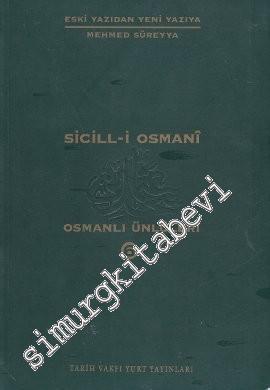 Sicill - i Osmani : Osmanlı Ünlüleri 6 (Ek-Dizin)