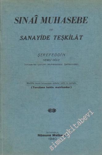 Sınaî Muhasebe ve Samayide Teşkilât -