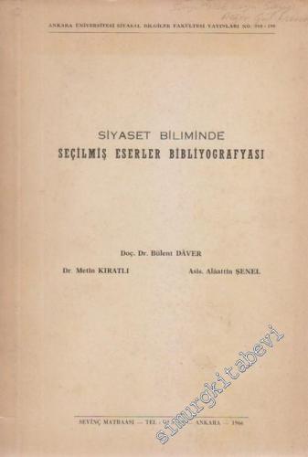 Siyaset Biliminde Seçilmiş Eserler Bibliyografyası -        1966