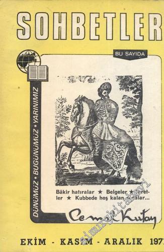 Sohbetler: Dünümüz, Bugünümüz, Yarınımız - Sayı: 5, Ekim - Kasım - Aralık 1971
