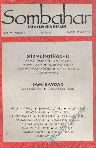 Sombahar: İki Aylık Şiir Dergisi - Kasım Aralık 1992; Sayı: 14