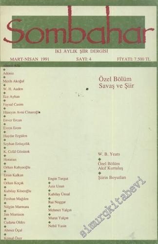 Sombahar: İki Aylık Şiir Dergisi  - Mart - Nisan 1991; Sayı: 4