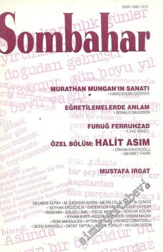 Sombahar: İki Aylık Şiir Dergisi - Mart - Nisan 1995; Sayı: 28