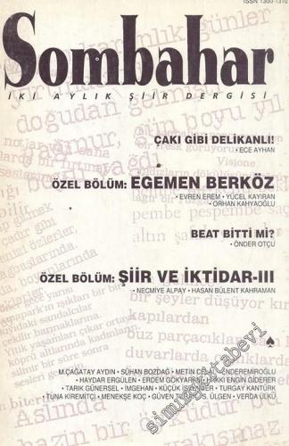 Sombahar: İki Aylık Şiir Dergisi  - Sayı: 26, Kasım - Aralık 1994