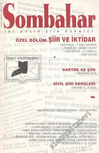 Sombahar: İki Aylık Şiir Dergisi - Temmuz - Ağustos 1994 Sayı: 24