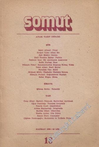 Somut Aylık Yazın Dergisi - Sayı: 18      Haziran