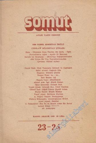 Somut Aylık Yazın Dergisi - Sayı: 23 - 24      Kasım - Aralık
