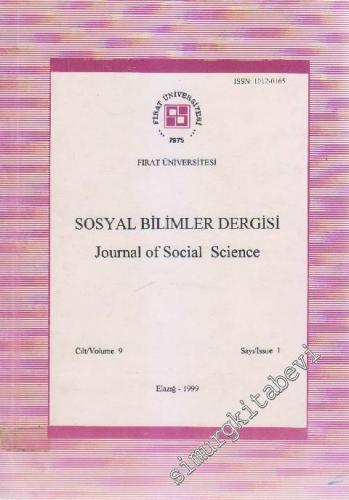 Sosyal Bilimler Enstitüsü Dergisi - Sayı: 1 Cilt: 9